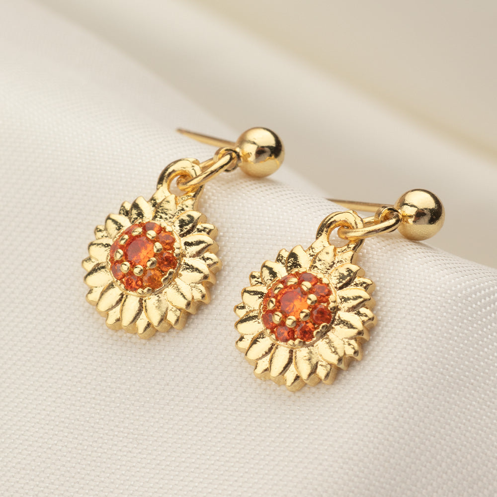 Juego Girasol & Libélula Dorado