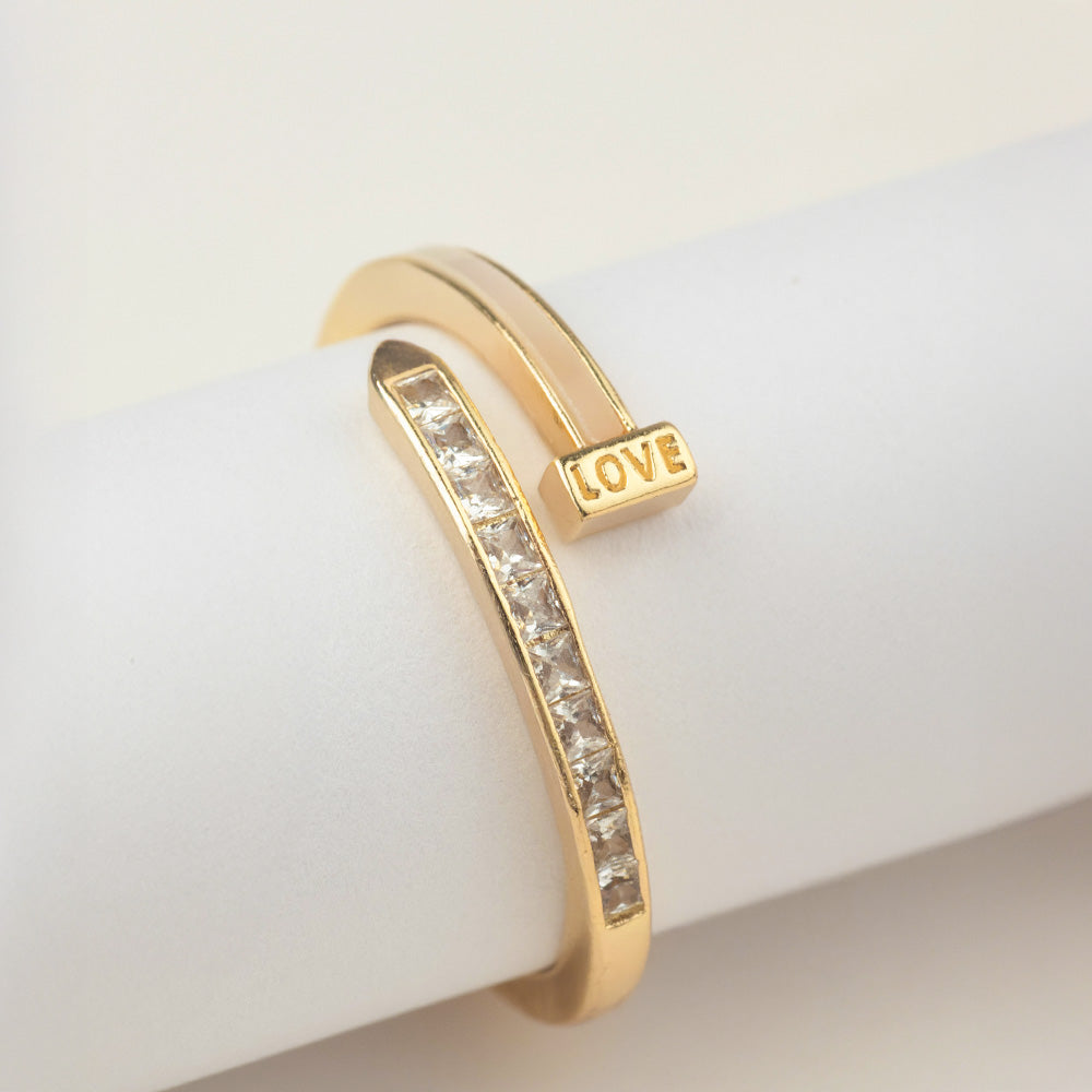 Anillo Rodio Doble Punta