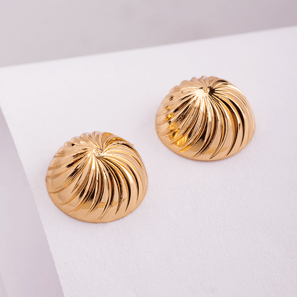 Topo Rodio Gold Esfera Diamond