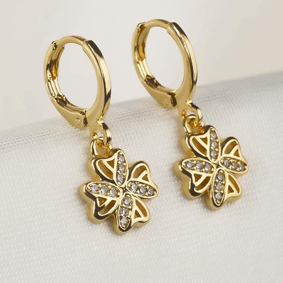 Arete Rodio Flor Cir Dor