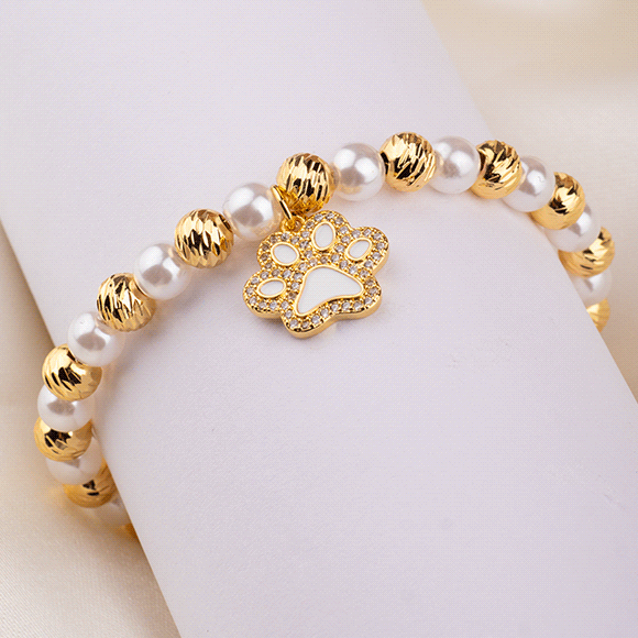 Pulsera Rodio Huella Cir Dor