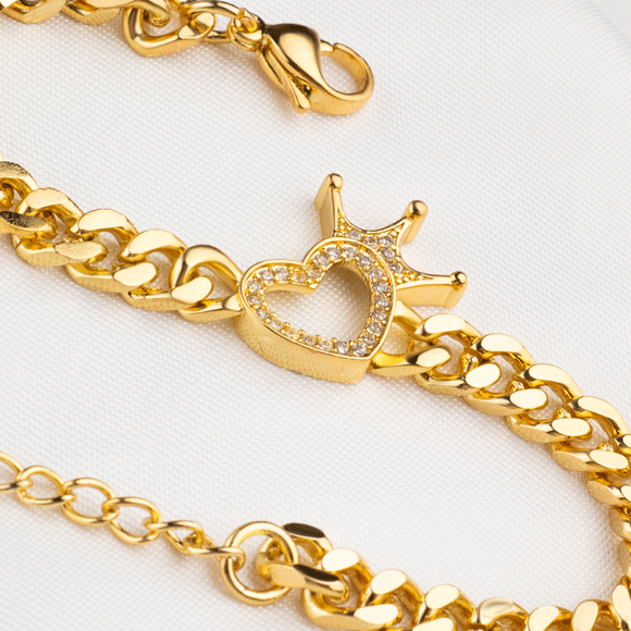 Pulsera Rodio Cora Corona Dor