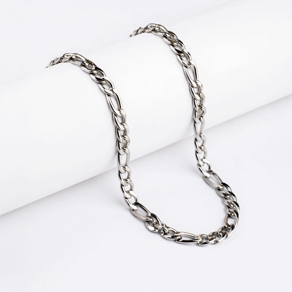 Cadena Acero Hombre Eslabones Plata