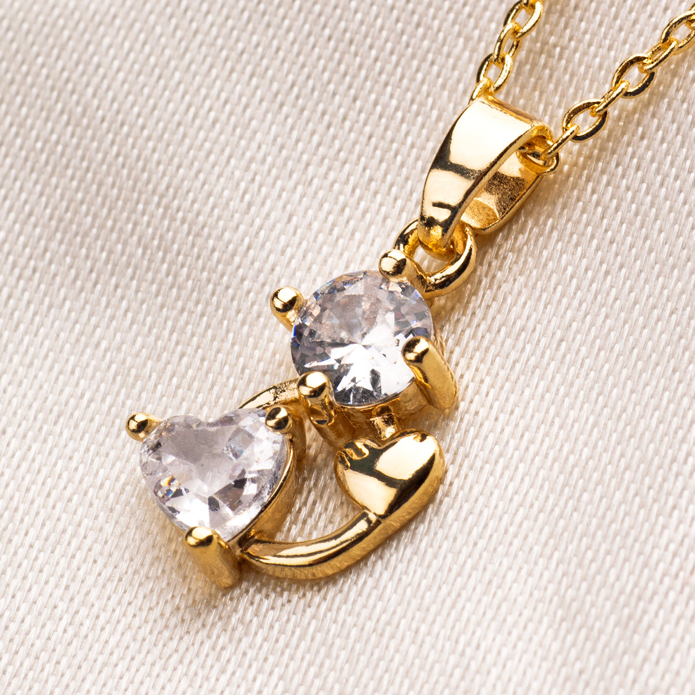 Juego Rodio Doble Circón